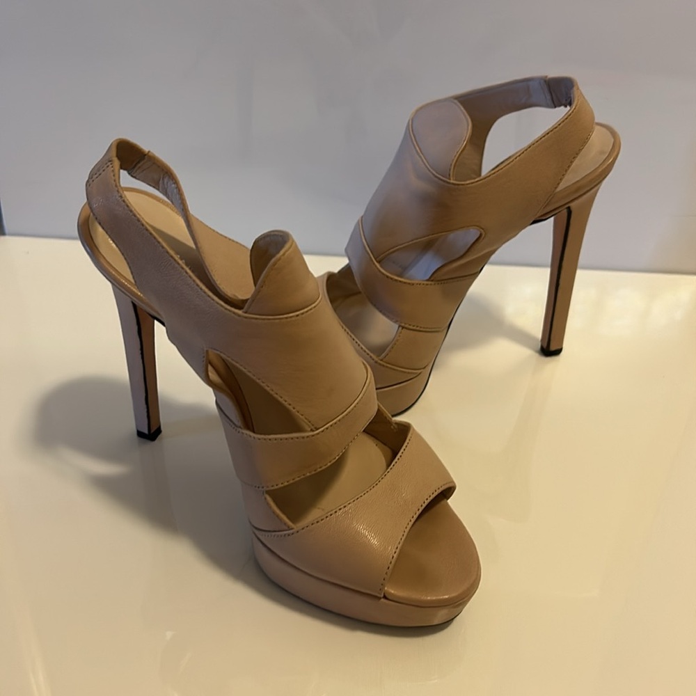 Tania Spinelli -Calf Leather Platform Heel